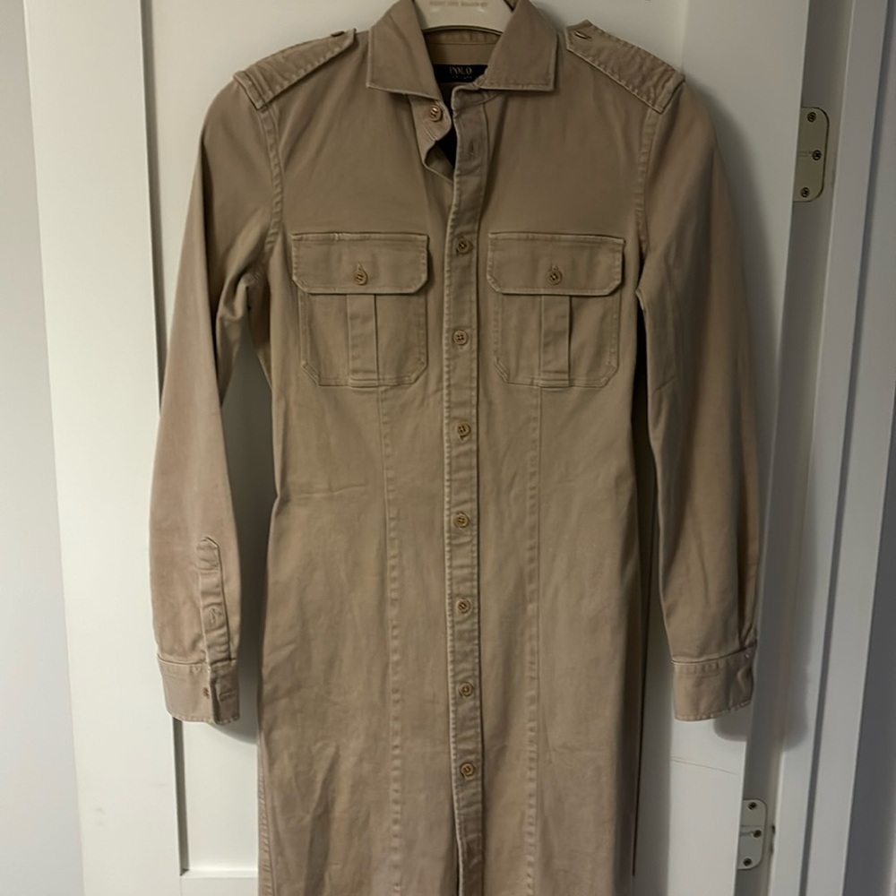 Ralph Lauren Khaki Dress size 2 brand new with tags!